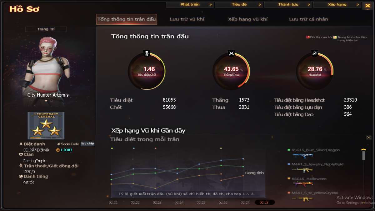 shop acc cf uy tin gia re